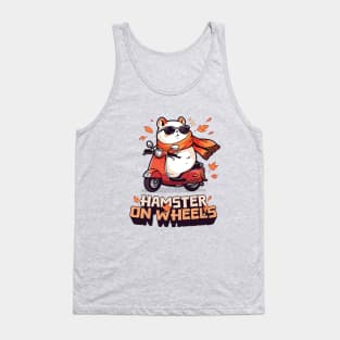 Awesome Autumn Fall Hamster on Wheels T-Shirt Tank Top